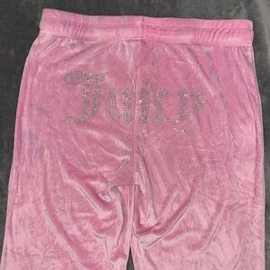 🩷 Juicy Couture Velour Rhinestone Logo Pajama Pants